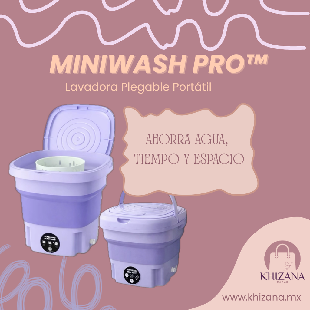 MiniWash Pro™ | Lavadora Plegable Portátil